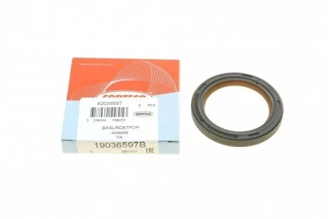 Сальник FRONT VAG 2,0 TFSI 08- 45X60X8 PTFE (ви-во) CORTECO 19036597B