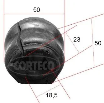 Втулка стабілізатора 307 2.0 16V 05- C4 1.6VTi 08-13 /przуd/ ++ CORTECO 49371890