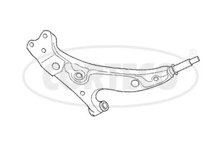 Важіль підвіски передній Прав передн TOYOTA COROLLA 1.3-2.0D 05.92-04.97 CORTECO 49397500