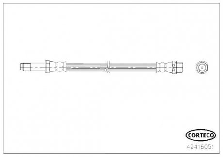 Przewуd ham. T. SPRINTER 2.2 06- CORTECO 49416051