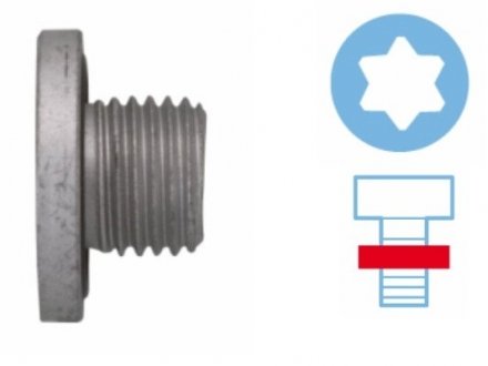 KOREK MISY OLEJU OPEL CORSA B ASTRA G ZAFIRA A M14X1,5/11/16 TORX SZT CORTECO 84920110 (фото 1)