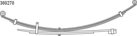 Рессора задняя (кол-во листов 4+2) 70x515/685 Mitsubishi L200 (96-06) (10.360.27 CS Germany 1036027000