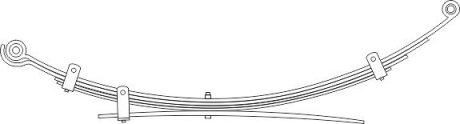 Многолистовая рессора CS Germany 1036031000