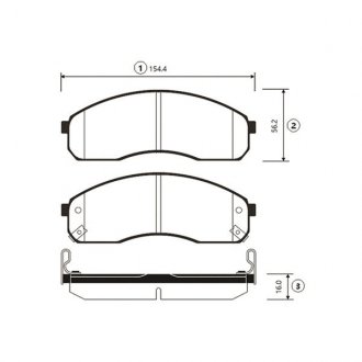 Колодки торм KIA передн. OLD CKKK-13 CTR GK0519