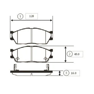 Колодки торм KIA Rio SF R 13&quot; OLD CKKK-23 CTR GK0529 (фото 1)