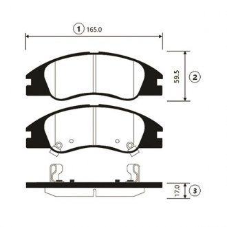 Колодки гальм KIA Cerato передн. OLD CKKK-32 (вир-во) CTR GK0538