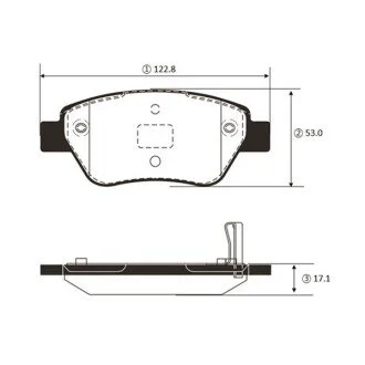 Колодки торм Fiat Doblo 05- Opel Corsa D передн. OLD CKFI-30 CTR GK1441