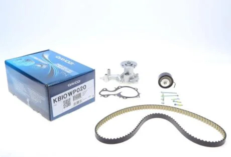 Комплект ГРМ, пас+ролик+помпа DAYCO KBIOWP020
