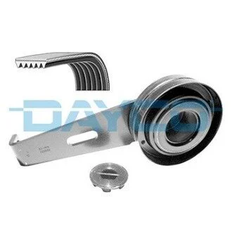 Комплект поликлинових ременів (з роликами) CITROEN EVASION, XANTIA, XANTIA/KOMBI, XM, FIAT ULYSSE, LANCIA ZETA, PEUGEOT 306, 306/HATCHBACK, 406, 605, 806 1.8D/1.9D/2.1D 06.89-10.04 DAYCO KPV049