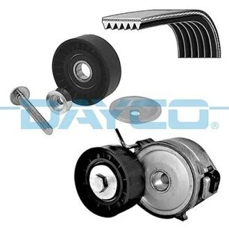 FORD К-кт поликлинового ремня (ремень+натяжитель+ролик) MONDEO IV, VOLVO S80 II, V70 III 2.0TDI DAYCO KPV397