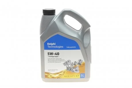 Моторное масло Prestige Plus 5W-40 синтетическое 5 л Delphi 25067064