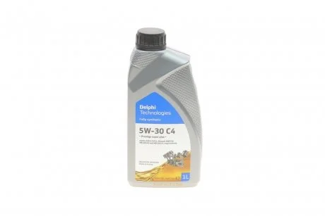 Моторное масло Prestige Super Plus C4 5W-30 синтетическое 1 л Delphi 28236324