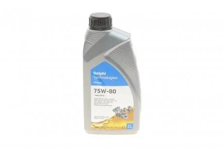 Масло трансмиссионное GL-5 75W80 1л Delphi 28344397