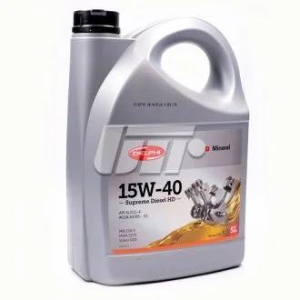 Моторное масло Supreme Diesel 15W-40 минеральное 5 л Delphi 93891210