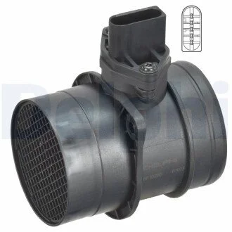Расходомер воздуха AUDI/SEAT/VW A3/A4/Leon/Toledo/Bora/Golf/Passat/Transporter "97-02 Delphi AF10250-12B1