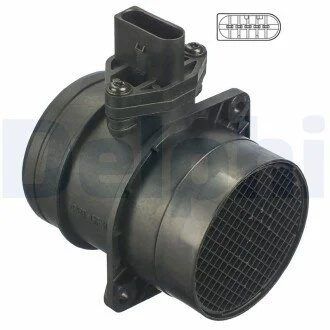 Расходомер воздуха FORD/SEAT/VW Galaxy/Alhambra/Leon/Toledo/Golf/Passat/Transporter "98-10 Delphi AF1026312B1