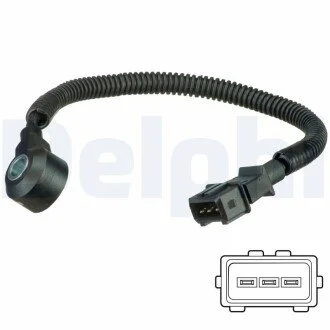 Датчик детонації HYUNDAI COUPE II, SANTA FÉ I, SONATA IV, TIBURON, TRAJET, TUCSON KIA CARNIVAL II, MAGENTIS I, SPORTAGE II 2.5/2.7/2.9D 06.98-11.10 Delphi AS10227