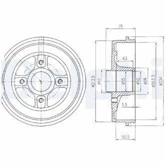 Тормозной барабан Delphi BF423