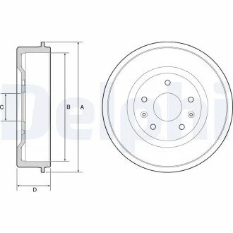 Гальмівний барабан Delphi BF513 (фото 1)
