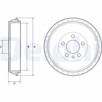 BEBEN HAMULCOWY Delphi BF564