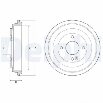 Гальмівний барабан Delphi BF618 (фото 1)
