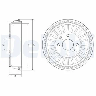 Тормозной барабан Delphi BF620