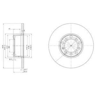 Гальмiвнi диски Delphi BG2259