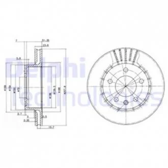 Тормозной диск Delphi BG2384