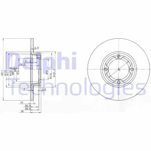 Тормозной диск Delphi BG2533 (фото 1)