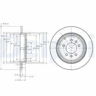 Гальмiвнi диски Delphi BG2573