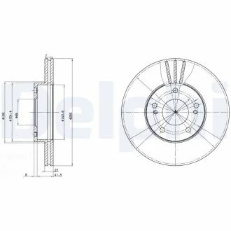 Тормозной диск Delphi BG2682