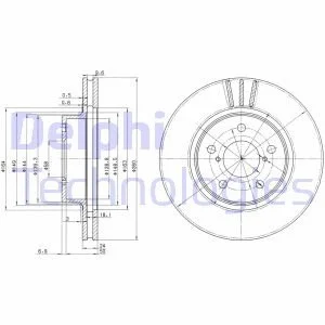 Тормозной диск Delphi BG2767