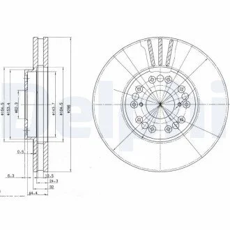 Гальмівні(тормозні) диски Delphi BG2829