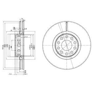 Гальмівні(тормозні) диски Delphi BG3033