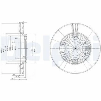 Гальмiвнi диски Delphi BG3193