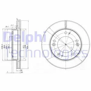 Гальмiвнi диски Delphi BG3226