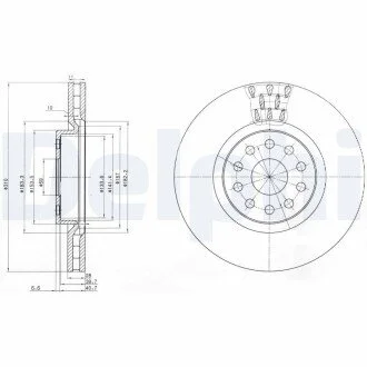 Гальмівні(тормозні) диски Delphi BG3497