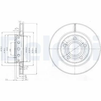 Гальмівні(тормозні) диски Delphi BG3525