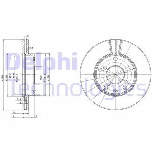 Гальмiвнi диски Delphi BG3531