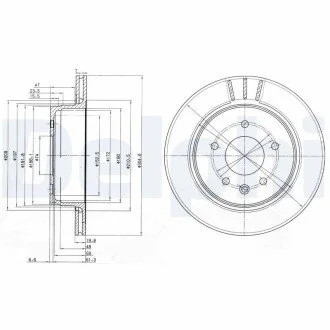 Тормозной диск Delphi BG3542