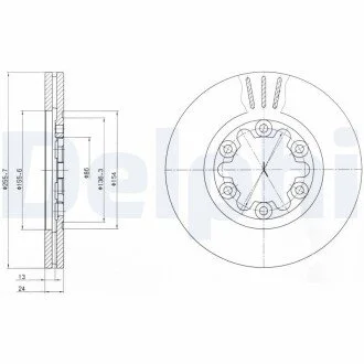 Тормозной диск Delphi BG3559