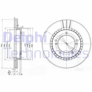 Тормозной диск Delphi BG3587