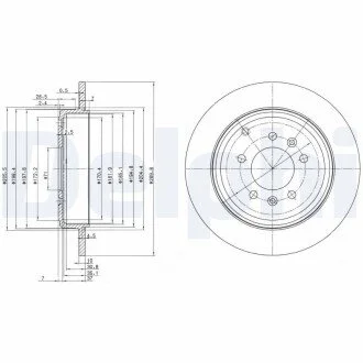 Тормозной диск Delphi BG3684
