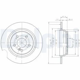Гальмiвнi диски Delphi BG3725