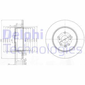 Гальмівний диск Delphi BG3777