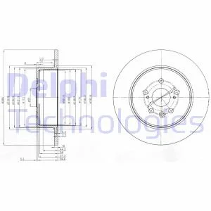 Гальмівний диск Delphi BG3777