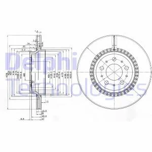 Гальмівний диск Delphi BG3782C