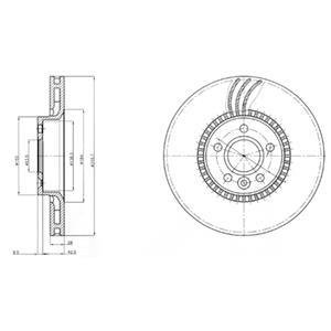 Гальмівні(тормозні) диски Delphi BG3784 (фото 1)