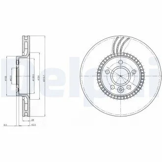 Гальмівні(тормозні) диски Delphi BG3784