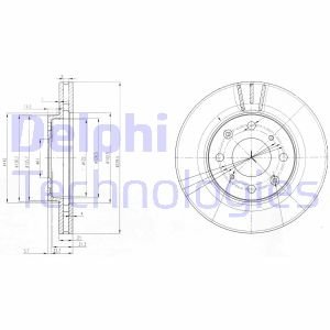 Гальмівний диск Delphi BG3794